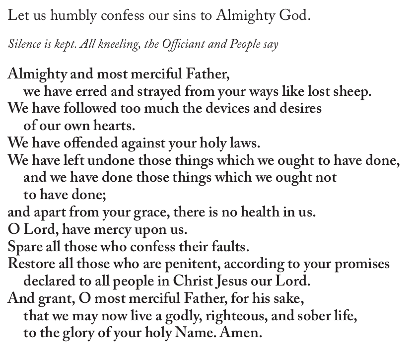 BCP2019 MP Confession