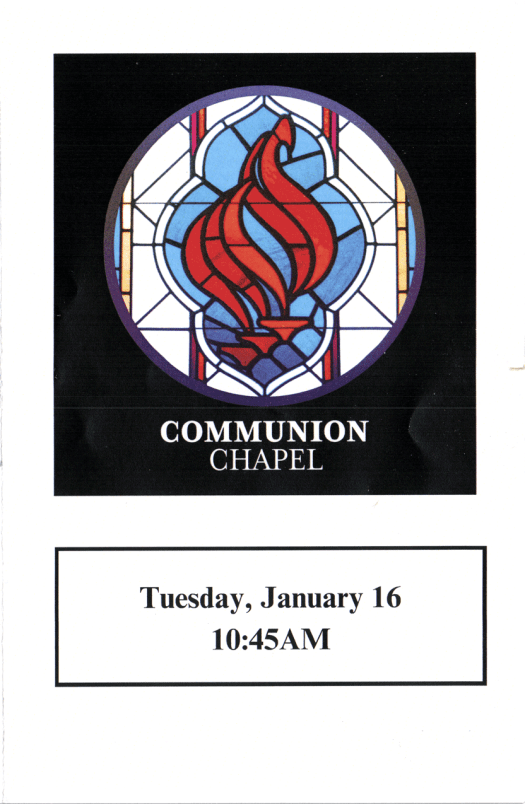 My Impressions of “Communion Chapel”